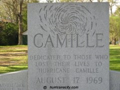 Camille Memorial in Pass Christian, Mississippi - Dedicated to those who lost their lives to Hurricane Camille - August 17, 1969 Camille Memorial in Pass Christian, Mississippi - Dedicated to those who lost their lives to Hurricane Camille - August 17, 1969