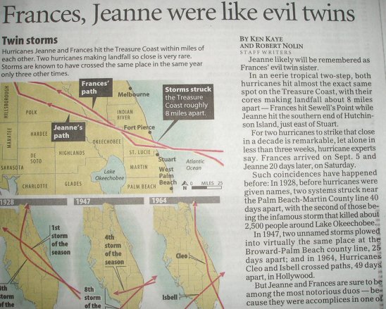 Newspaper article on Frances and Jeanne. Newspaper article on Frances and Jeanne.